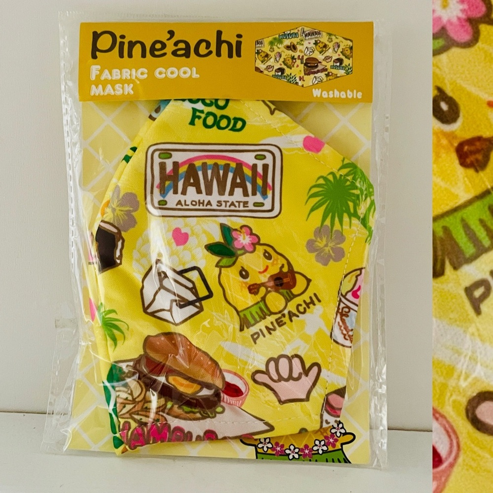 PINE’ACHI Hawaiian Kawaii Fabric MASK New in Package from HAWAII